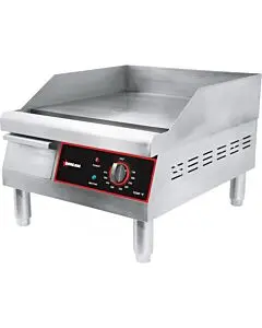 Omcan 16" Countertop Stainless Steel Electric Griddle - 1750 W