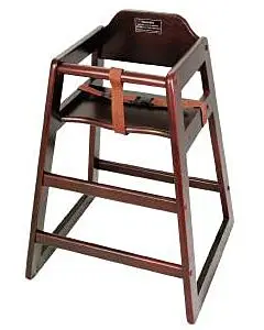Winco Stacking High Chair Mahogony - (Assembled)