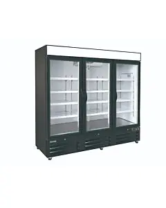 Celcold-CF72GDM 80.9" Three Glass Door Reach-In Freezer - 72 Cu.Ft.