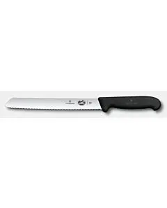 Victorinox 5.2533.21-X8 8" Slant Tip Serrated Bread Knife with Fibrox Handle