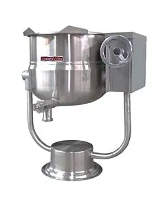 Crown Steam DPT-20 Tilting Direct Steam Kettle, 2/3 Jacketed, 20 gallon