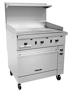Vulcan EV36S-36G Endurance Series 36" Electric Range with Griddle Top and Standard Oven - 208V/240V/480V