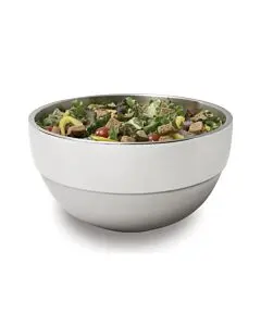 Vollrath 10 1/10 QT. Round Double-Wall Stainless Steel Serving Bowl 46669