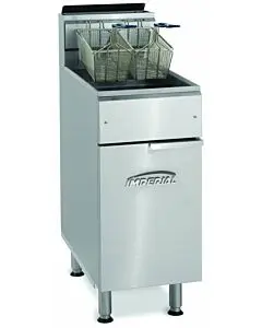 Imperial IFS-50 Tube Fired Floor Fryer 50 lb. Capacity Natural Gas or Liquid Propane - 140,000 BTU
