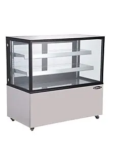 KOOL-IT KBF-36 36" Refrigerated Flat Glass Display Case - 10 Cu.Ft.