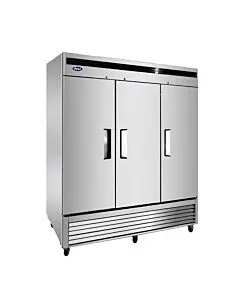 Atosa MBF8504GR 82" Bottom Mount Solid Three Door Reach-In Freezer