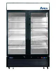 Atosa MCF8732GR 40" Double Glass Door Reach-In Freezer - 28.5 cu. Ft.