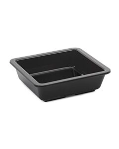GET ML-122-BK Milano™ 6 oz. (8 oz. Rim-Full), 4.75" Square Side Dish, 1" Deep - 12/case