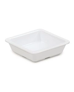 GET ML-122-W Milano™ 6 oz. (8 oz. Rim-Full), 4.75" Square Side Dish, 1" Deep - 12/case