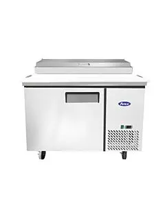 Atosa MPF8201GR 44" Single Door Refrigerated Pizza Prep Table - 6 Pan