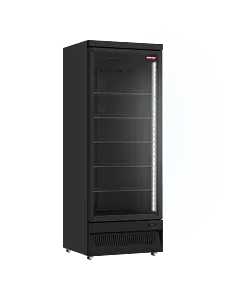 New Air NGF-30-HB 29.5" Single Glass Door Reach-In All Black Freezer with 560L Capacity - 115V, 500W