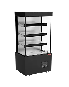 New Air NOM-40-HT 39.4" Grab-and-Go Heated Vertical Open Merchandiser with 388L Capacity - 208-240V, 1966.5-2300W
