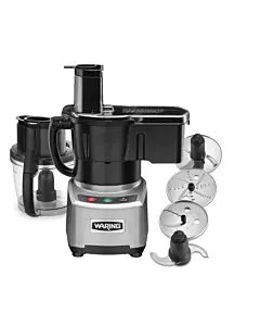 Waring WFP16SC Continuous-Feed Food Processor with 4-Quart Mixer Bowl, 120V/720W, ULus/ETL Sanitation