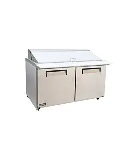Celcold-CMT6024 61" Double Door Mega-Top Prep Table- 30 Cu.Ft.