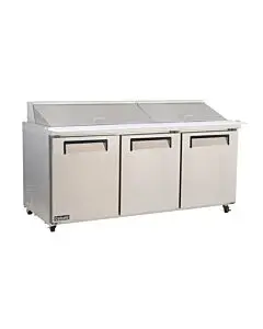 Celcold-CMT7230 71" Three Door Mega-Top Prep Table - 36 Cu.Ft.