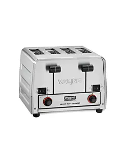 Waring WCT850 Heavy-Duty 4-Slot Switchable Bread and Bagel Toaster, 208V/2800W