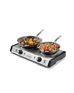 Waring WDB600 Cast-Iron Double Burner, 120V/1800W
