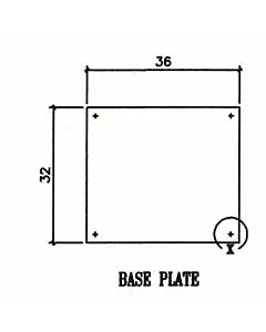Zanduco 36" x 32" Hanging / Mounting Sneeze Guard