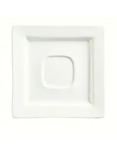 World Tableware - Slate 5 7/8" Square Saucer W/Well Ring, 36 / case SL-2