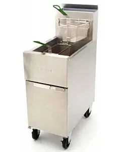 Garland Dean SR142G Super Runner Fryer Floor Model 43 lbs. Capacity Natural Gas or Liquid Propane - 105,000 BTU