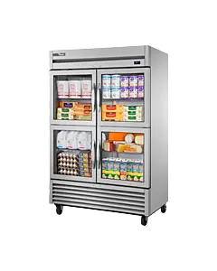 True T-49G-4-HC~FGD01 54" Glass 4-Door Reach-In Refrigerator