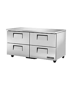 True TUC-60D-4-HC 60" Undercounter Refrigerator with Four Drawers