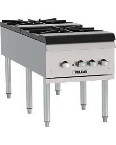Vulcan VSP200F 18" 2 Burner Stock Pot Range 220,000 BTU