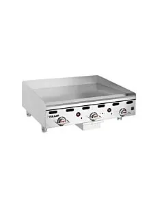 Vulcan MSA36 36" Natural Gas Griddle with Snap Action Thermostatic Control - 81,000 BTU