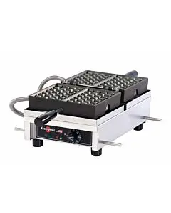 Krampouz WECDBAAS 4" x 6" 180° Brussels Electric Waffle Maker - 1.44 kW, 120V