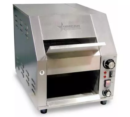 Conveyor belt top toaster