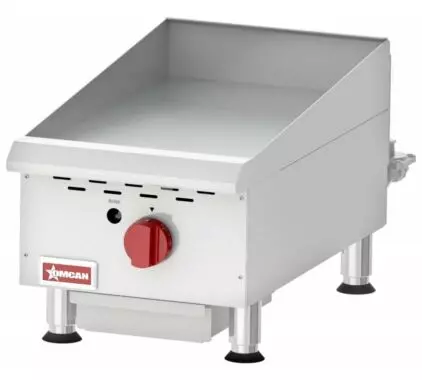 Countertop Stainless Steel Gas Griddle with Thermostatic Control