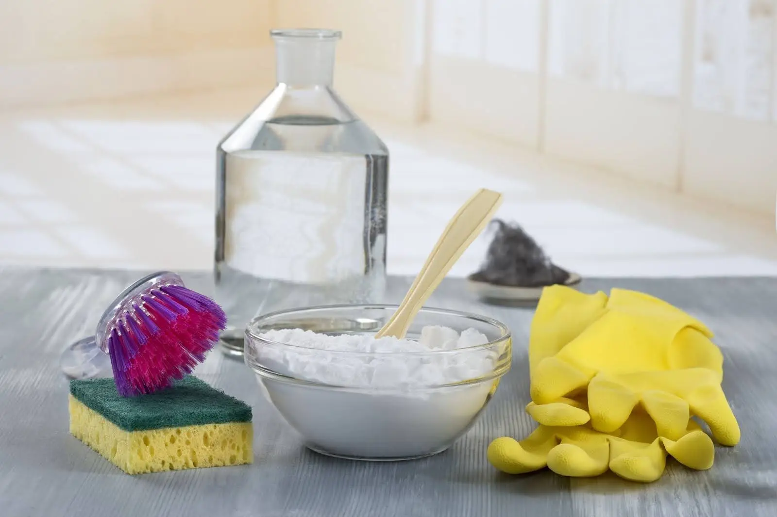 Ingredients to clean baking sheets