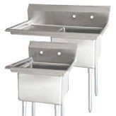 1 Tub Stainless Steel Commercial Pot Washing Sinks