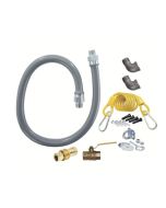 Dormont RG7548 ReliaGuard Gas Connector Kit 0.75" x 48" with Standard Snap Quick-Disconnect