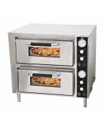 Omcan 27" Double Chamber Countertop Pizza Oven