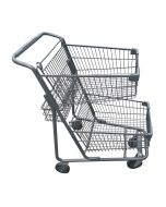 Omcan Shopping Cart with Double Baskets