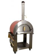 Omcan 32" Stainless Steel Pizza Wood Burning Oven - Red