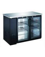 Zanduco 61" Glass Swing Door Back Bar Cooler - 15.8 cu ft