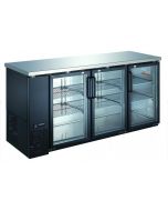 Zanduco 73" Triple Glass Swing Door Back Bar Cooler - 19.6 cu ft