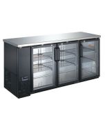 Aurora 72.8" 3 Glass Door Back Bar Refrigerator