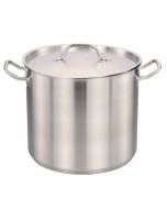 Omcan 40 QT/38 L Stock Pot with Cover