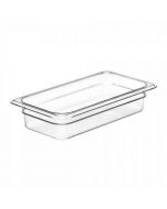 Cambro 32CW135 Food Pan - Camwear - Polycarbonate - Clear - 1/3 Size