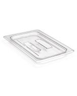 Cambro 40CWCH135 1/4 Size Food Pan Lid with Handle - Camwear - Polycarbonate - Clear