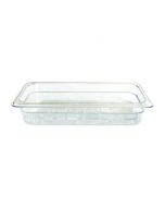 Omcan 1/3 Size Clear Polycarbonate Food Pan – 2 ½" Deep