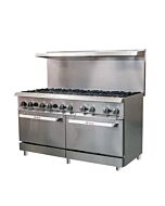 Ikon IR-10-60 60" 10 Commercial Burner Gas Range - 316,000 NG or 288,000 LP BTU
