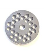 Omcan European Style #12 stainless steel plate, hubless, 8mm (5/16") - one notch/ round