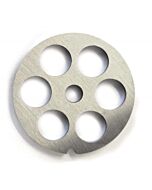 Omcan European Style #12 stainless steel plate, hubless, 18mm (3/4") - one notch/ round