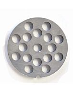 Omcan European Style #22 stainless steel plate, hubless, 12mm (1/2") - one notch/ round