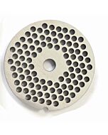 Omcan European Style #32 stainless steel plate, hubless, 6mm (1/4") - one notch/ round