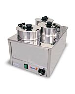 Omcan Three Chamber Food Warmer with 3.8L per Container Capacity